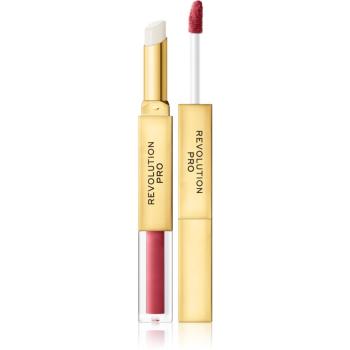 Revolution PRO Supreme Stay 24h Lip Duo ultra matná tekutá rtěnka s balzámem odstín Stiletto 2,5 g