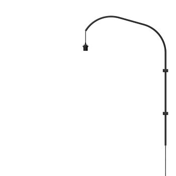 Stojan pro lampu na zeď Willow wall hanger single black H 123 cm - UMAGE