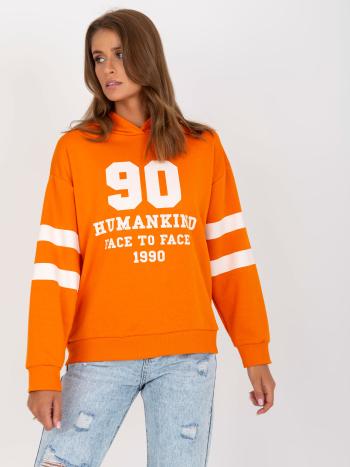 ORANŽOVÁ SPORTOVNÍ MIKINA "90" EM-BL-L3887.16-ORANGE Velikost: ONE SIZE