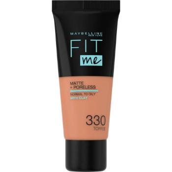 Maybelline Fit Me! Matte + Poreless 30 ml make-up pro ženy 330 Toffee na problematickou pleť s akné