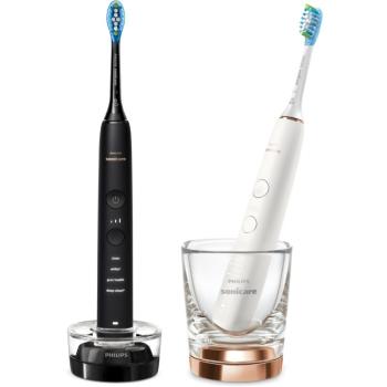 Philips Sonicare DiamondClean 9000 Black + Rosegold HX9914/57 sonický elektrický zubní kartáček, 2 těla HX9914/57