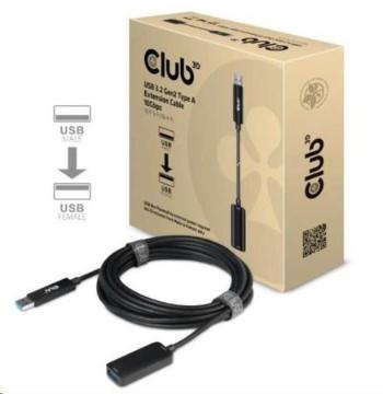 Club3D CAC-1411 prodlužovací USB 3.2 Gen2 (M/F) 10Gbps, 5m