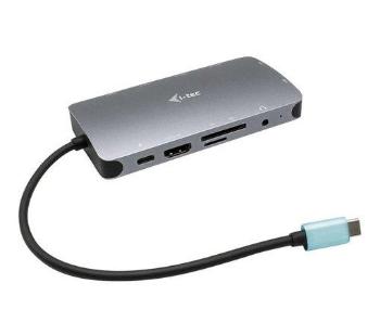 i-Tec USB-C Metal Nano Dock HDMI/VGA with LAN + Power Delivery 100 W C31NANODOCKVGAPD, C31NANODOCKVGAPD