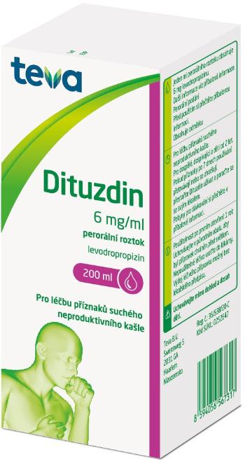 Teva Dituzdin s účinnou látkou levodropropizin 200 ml