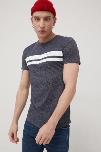 Tričko Tom Tailor pánský, tmavomodrá barva, vzorovaný
