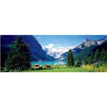 Panoramatické puzzle Jezero Louise, Canadian Rockies 1000 dílků (628136514569)