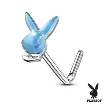 Šperky4U Zahnutý piercing do nosu - Playboy - N0116-Q