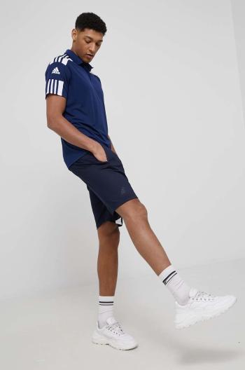 Sportovní pólo adidas Performance HC6277 tmavomodrá barva, s aplikací