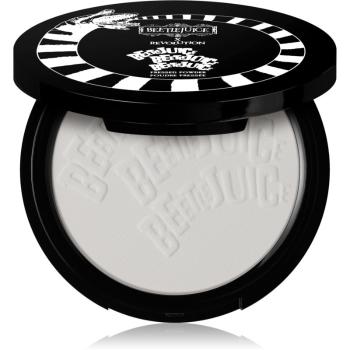 Makeup Revolution X Beetlejuice Never Trust the Living transparentní kompaktní pudr 7,5 g