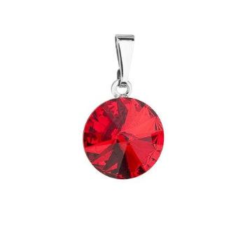 Přívěsek bižuterie se Swarovski krystaly červený kulatý 54001.3, light, siam