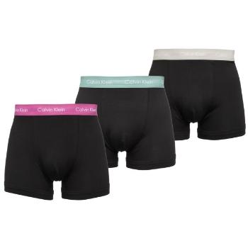 Calvin Klein COTTON STRETCH-TRUNK 3PK Pánské boxerky, černá, velikost