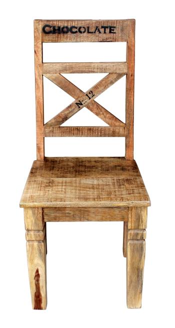 Sada 2 ks – Židle RUSTIC – 45 × 45 × 100 cm