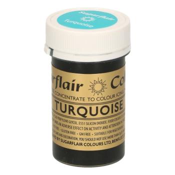 Sugarflair Colours Gelová barva Turquoise - Tyrkysová 25 g