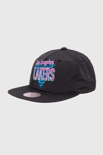 Kšiltovka Mitchell&Ness NBA LOS ANGELES LAKERS černá barva, s aplikací