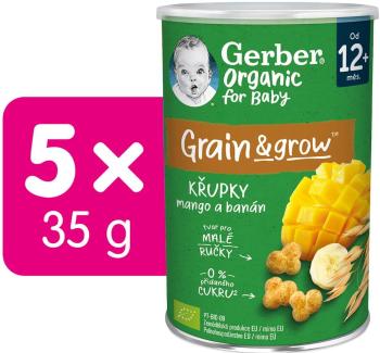 Gerber Organic křupky s mangem a banánem 5x35 g