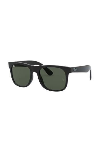 Dětské sluneční brýle Ray-Ban JUSTIN JUNIOR černá barva, 0RJ9069S, 0RJ9069S