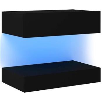 Noční stolek černý 60 × 35 cm dřevotříska (3079681)