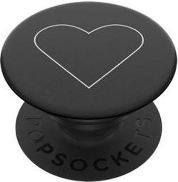 Stojan na mobilní telefon POPSOCKETS White Heart Black N/A, černá