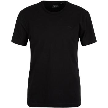 s.Oliver RL T-SHIRT SS NOOS Pánské tričko, černá, velikost