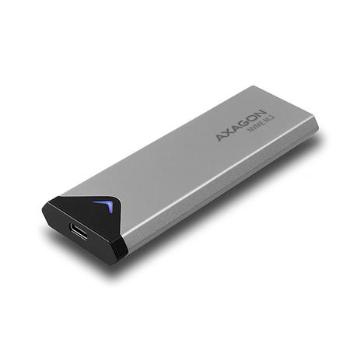 AXAGON EEM2-UG2, USB-C 3.2 Gen 2 - M.2 NVMe SSD kovový box, délka 42 až 80 mm, EEM2-UG2