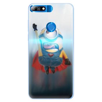 Silikonové pouzdro iSaprio - Mimons Superman 02 - Huawei Y7 Prime 2018