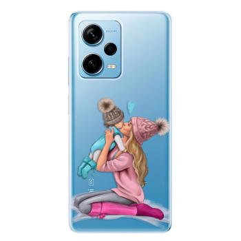 Odolné silikonové pouzdro iSaprio - Kissing Mom - Blond and Boy - Xiaomi Redmi Note 12 Pro 5G / Poco X5 Pro 5G