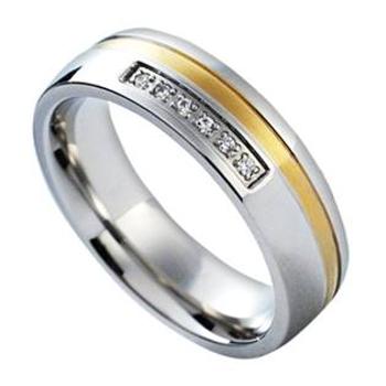 NUBIS® NSS1018 Dámský snubní prsten se zirkony - velikost 58 - NSS1018-Zr-58