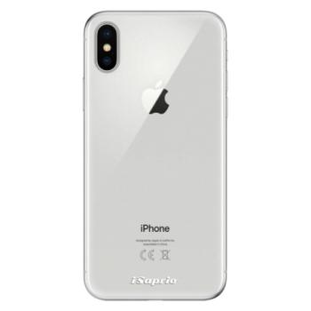 Odolné silikonové pouzdro iSaprio - 4Pure - mléčný bez potisku - iPhone X