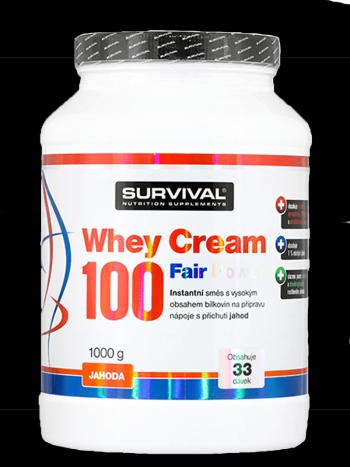 Survival Whey Cream 100 Fair Power 1000 g jahoda