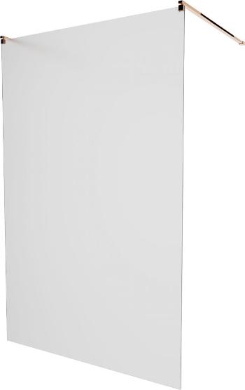 MEXEN/S KIOTO samostatně stojící sprchová zástěna 100 x 200 cm, matné sklo 8 mm, růžové zlato 800-100-002-60-30