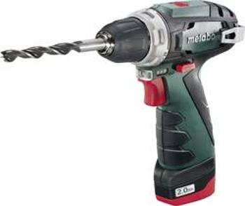 Aku vrtací šroubovák Metabo PowerMaxx BS 600079500, 10.8 V, 2 Ah, Li-Ion akumulátor