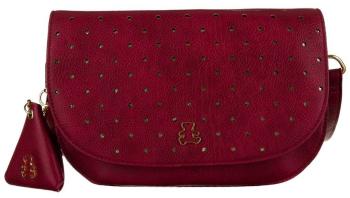 LULUCASTAGNETTE VÍNOVÁ CROSSBODY KABELKA NICOLE ROUGE Velikost: ONE SIZE