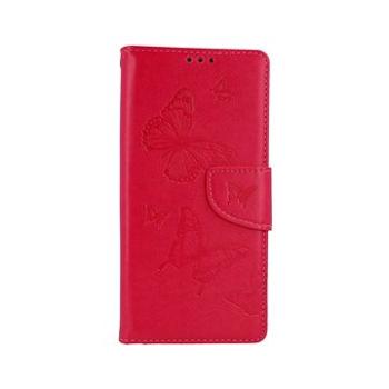 TopQ Pouzdro Xiaomi Redmi Note 9 knížkové Butterfly růžové 53883 (Sun-53883)
