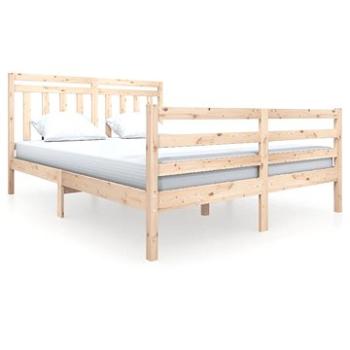 Rám postele masivní dřevo 160 × 200 cm, 3100664 (3100664)