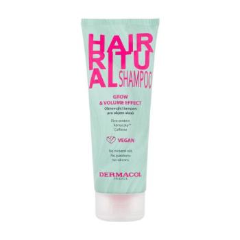 Dermacol Hair Ritual Grow & Volume Shampoo 250 ml šampon pro ženy na jemné vlasy; proti vypadávání vlasů