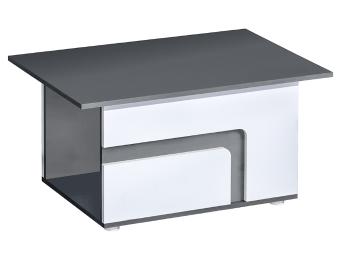 Domel Konferenční stolek APETITO 18 Domel 90/46/60 barva: antracyt/bílý mat