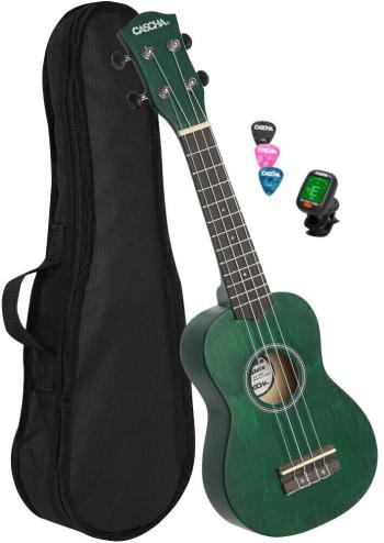 Cascha HH 3972 EN Green Sopránové ukulele