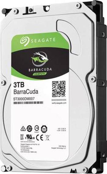 Interní pevný disk 8,9 cm (3,5") Seagate BarraCuda® ST3000DM007, 3 TB, Bulk, SATA III