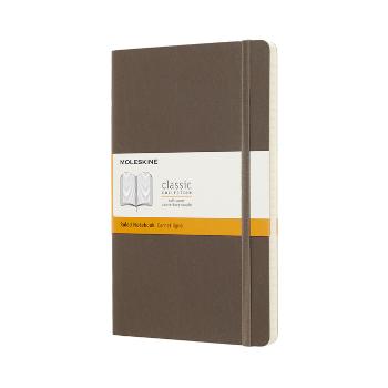 Zápisník měkký linkovaný hnědý L (192 stran)