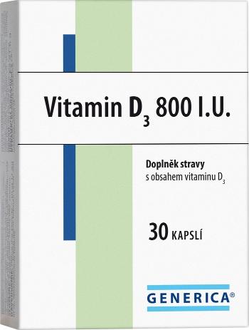 Generica Vitamin D 3 800 I.U. 30 kapslí