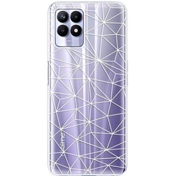 iSaprio Abstract Triangles 03 pro white pro Realme 8i (trian03w-TPU3-Rlm8i)