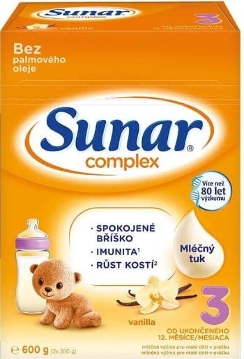 Sunar Complex 3 batolecí mléko vanilka 600 g