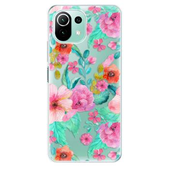 Odolné silikonové pouzdro iSaprio - Flower Pattern 01 - Xiaomi Mi 11 Lite