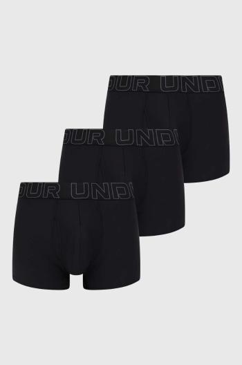 Boxerky Under Armour 3-pack pánské, černá barva