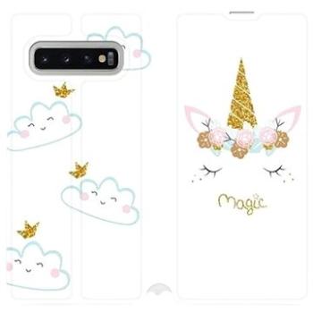 Flipové pouzdro na mobil Samsung Galaxy S10 Plus - MH01P Jednorožec magic (5903226813360)