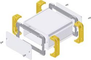 Profilové pouzdro Fischer Elektronik FR 55 25 100 ME 10035341, 114 x 63.6 x 33 , hliník, přírodní, žlutá, 1 ks