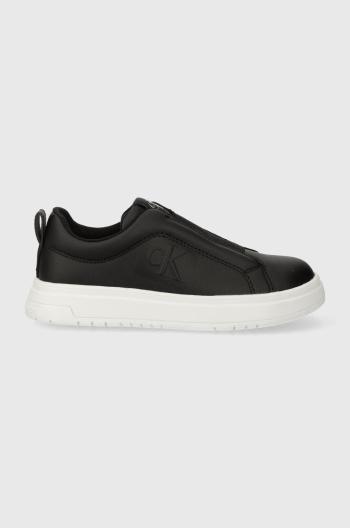 Dětské sneakers boty Calvin Klein Jeans černá barva