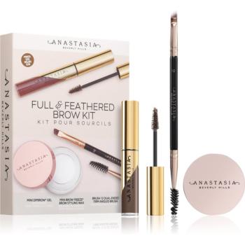 Anastasia Beverly Hills Full & Feathered Brow Kit sada na obočí Soft Brown