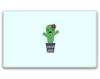 3D samolepky obdelník - 5ks Kaktus