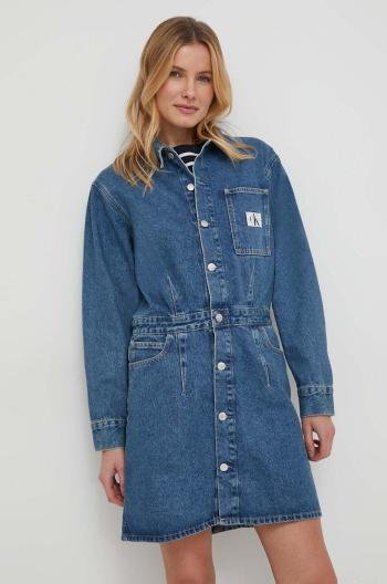 Džínové šaty Calvin Klein Jeans mini, J20J222461